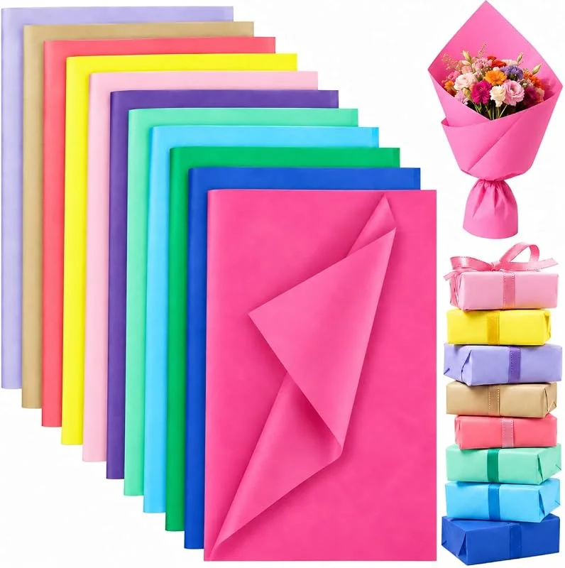 Besuche den Carehabi-Store 110 Blatt Seidenpapier Bunt 50x70 cm, 11 Farben Tissue Paper Verpackungsmaterial und Kreativer Bastelspaß mit Transparentpapier Bunt Ostern Deko Geburtstag, Hochzeit, DIY, Basteln & Verpacken — Geschenkverpackung
