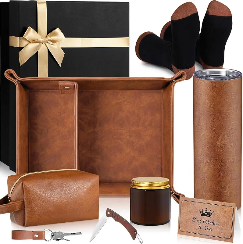 Marke: Sieral Sieral 10-teiliges Herren-Geschenkset, Weihnachts-Geburtstagskorb-Ideen für — Geschenkverpackung