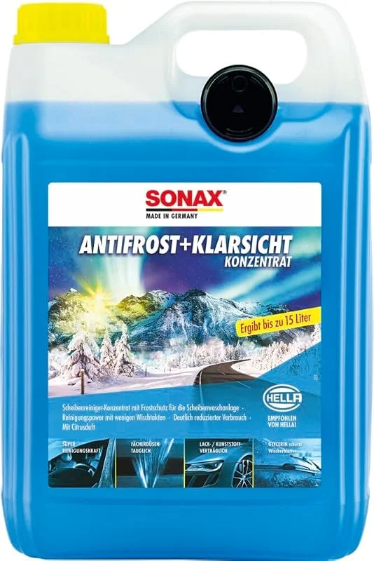 Besuche den SONAX-Store SONAX AntiFrost+KlarSicht Konzentrat (5 Liter) Scheibenfrostschutz — Hautpflege