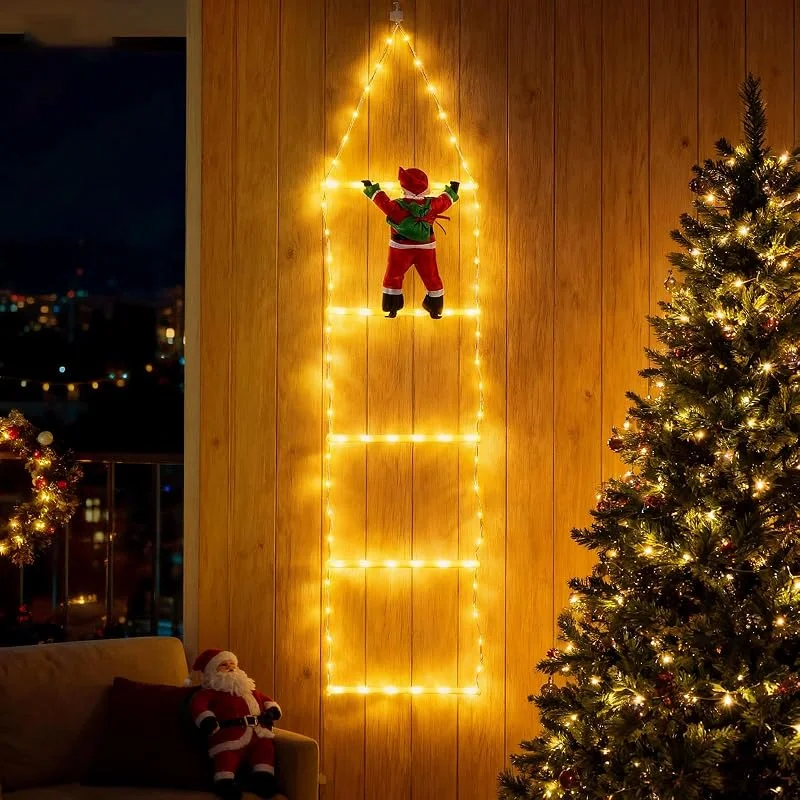 Marke: LEDYA LEDYA Weihnachts-Leiter-Lichterkette, 1, 25m Weihnachtsbeleuchtung mit Strom