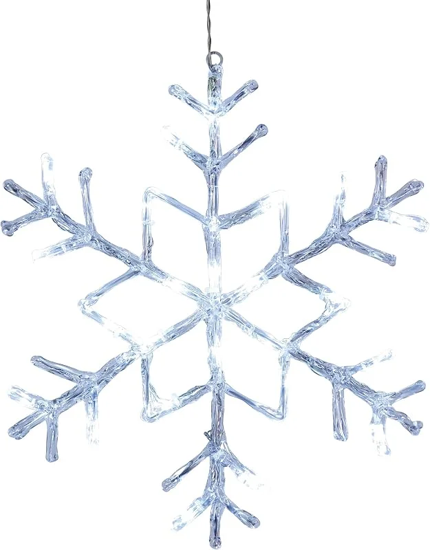 Besuche den EGLO-Store EGLO LED Fensterdeko hängend Antarctica, Hängedeko Schneeflocke — Weihnachtsdeko