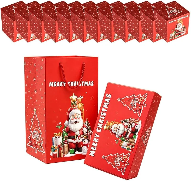 Marke: Generisch Weihnachten Hüpfbox Set - 12 Umschläge Faltbar Bargeld Geschenkbox Konfetti — Geschenkverpackung