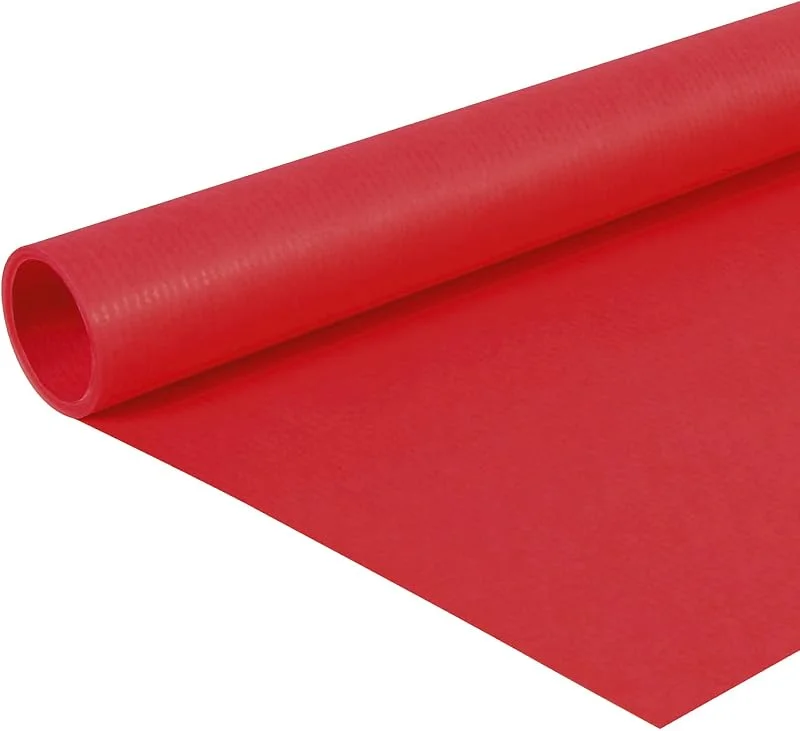 Besuche den Clairefontaine-Store Clairefontaine 195706C Rolle färbiges Kraftpapier, 10 x 0, 7m, 65g, PEFC, ideal für Ihre Bastelprojekte, 1 Stück, Rot — Geschenkverpackung