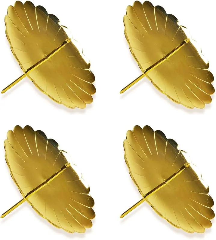 Besuche den Riffelmacher & Weinberger-Store Riffelmacher Adventskerzenhalter 4 Stück 7, 5 cm 10715 - Gold - Schöne Metall Halter für Stumpenkerzen zum Adventskranz zu Weihnachten Adventszeit Weihnachtszeit Dekoration — Kerzenlicht Abendessen