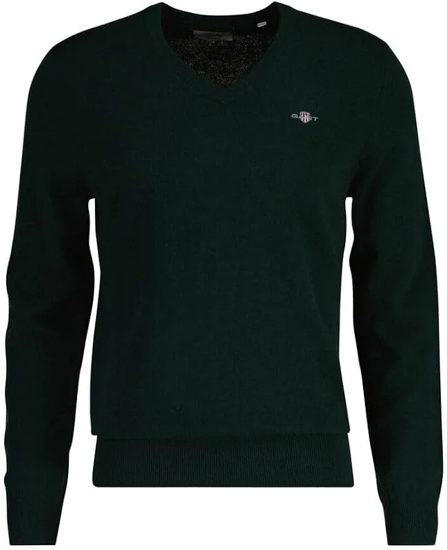 Gant Herren Extrafine Lambswool V-Neck Pullover (1er Pack) — Weihnachtsmode