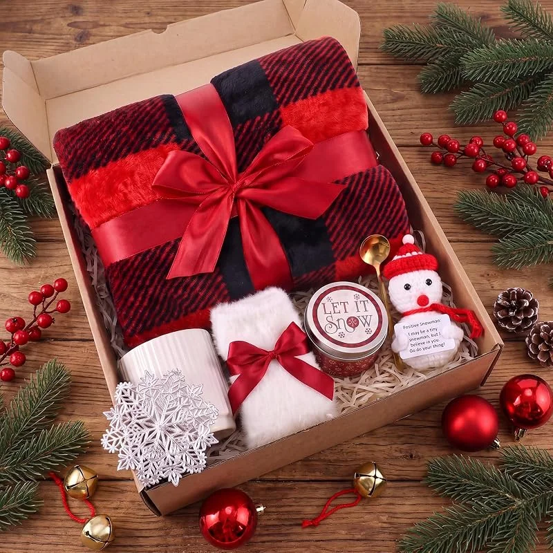 Marke: SiliFine SiliFine 9-teiliges Weihnachts-Set, Geschenke für Frauen, einzigartiger — Kerzenlicht Abendessen