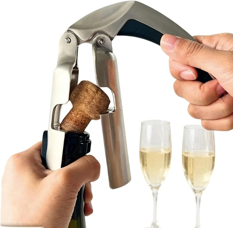 Marke: Generisch Champagnerflaschenöffner aus Metall zum Öffnen von Flaschen — Wein und Festtafel