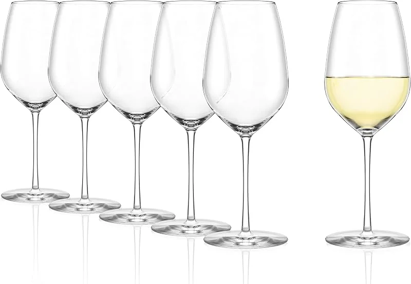 Besuche den Stölzle Lausitz-Store Stölzle Lausitz Fino Weißweingläser Weißweinkelche 450 ml, 6er-Set — Wein und Festtafel