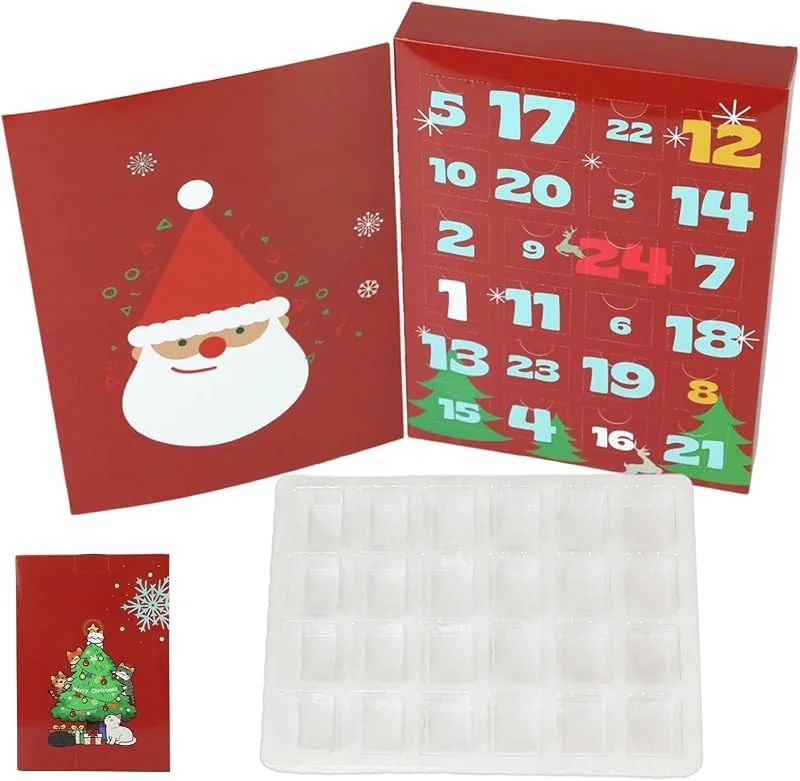 Marke: Gitekain 24 Weihnachtskalender Adventskalender Boxen zum Befüllen Füllbare Behälter — Advent und Tisch