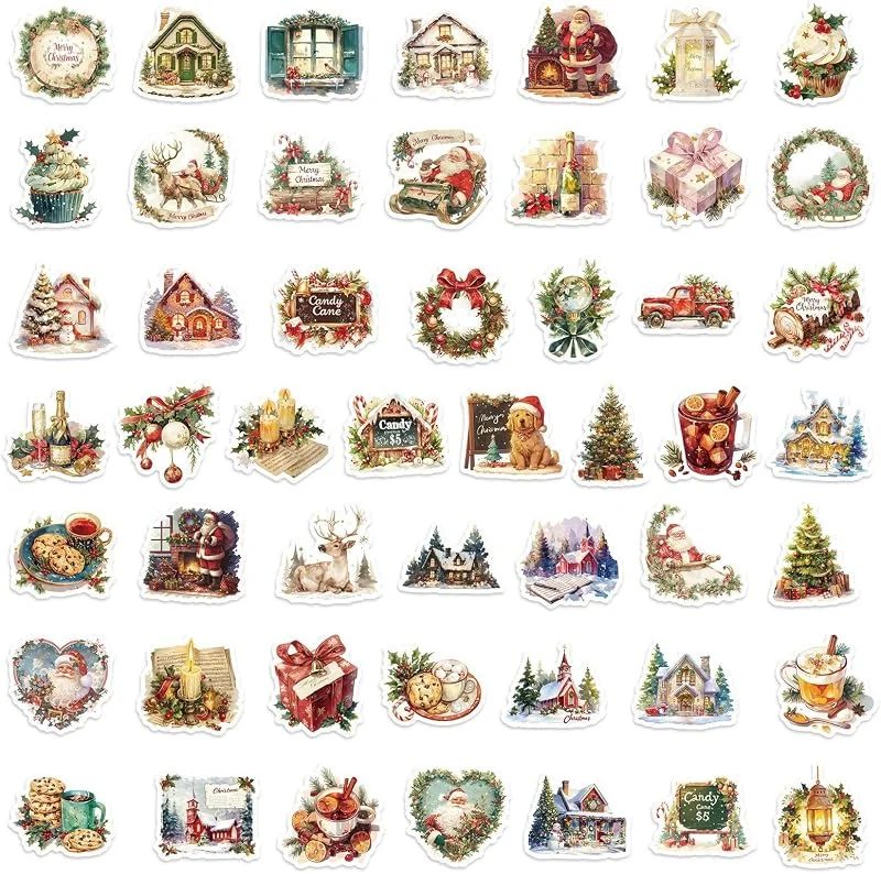 Marke: Générique Weihnachtsaufkleber für Sticker Weihnachten Elch — Geschenkverpackung