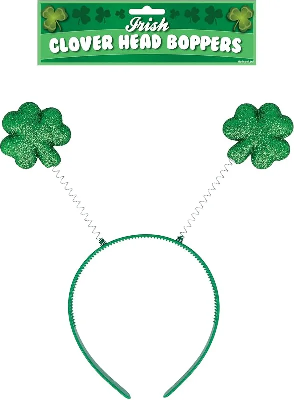 Marke: Henbrandt HENBRANDT Irish Head Boppers with Shamrock and Green Fur Leprechaun Hats Headband Deely Boppers St. Patrick’s Day Novelty Irish Gifts Fancy Dress Hair Accessory for Adults — Weihnachtsmode