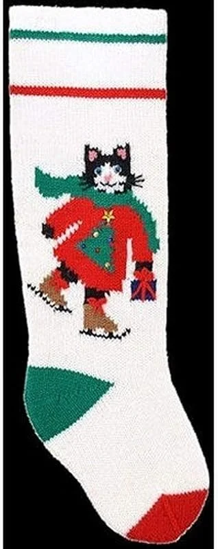 Marke: Googleheims Christmas Stocking Kits Googleheims Weihnachtsstrumpf-Set zum Stricken von Katzenboo — Weihnachtsdeko