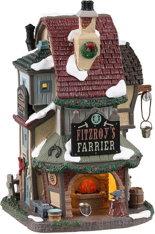 Marke: Lemax Lemax 35068 Caddington Village Lighted Building: Fitzroy's Farrier — Weihnachtsdeko