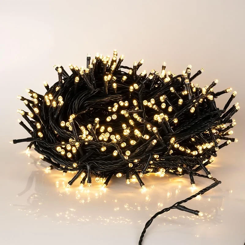 Besuche den Spetebo-Store Spetebo Lichterkette mit 600 LED warm weiß für den Innen- und Außenbereich — Weihnachtsbeleuchtung