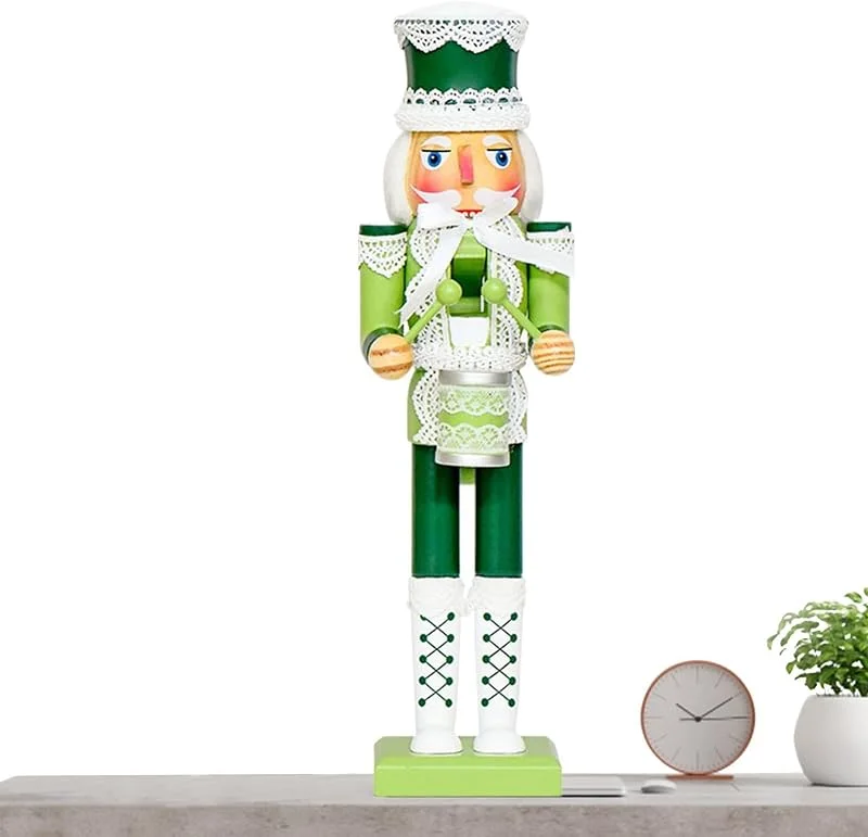 Marke: Générique Nussknacker-Figuren, Tischdekoration, aus Holz, geschnitzt — Weihnachtsdeko