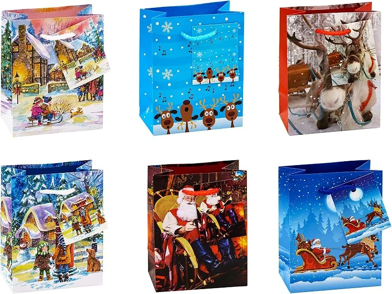 Besuche den TSI-Store TSI 82028 Geschenktüten WEIHNACHTEN KINDER, 12er Packung, Größe: Klein (HxBxT 14 x 11 x 6, 5 cm) — Geschenkverpackung