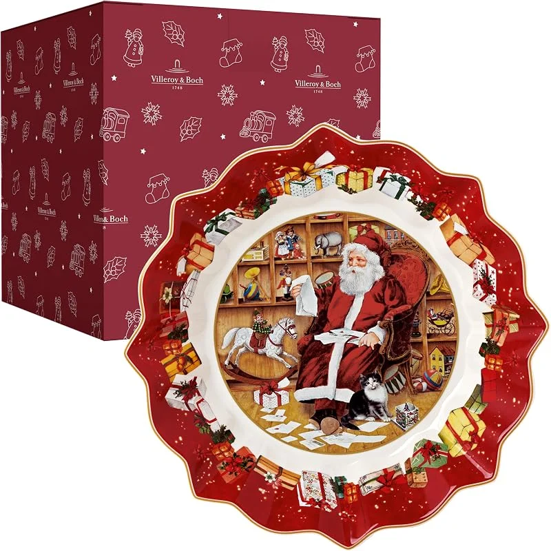 Villeroy & Boch - Toy's Fantasy Schale Santa Wunschzettel Groß 25 cm Bunt — Advent und Tisch
