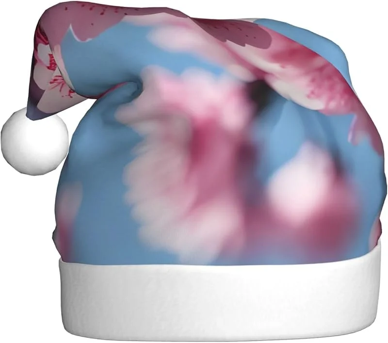 Marke: Tamiger Weihnachtsmützen mit Kirschblüten-Aufdruck, saisonal, festlich — Weihnachtsmode