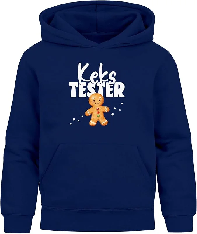 Besuche den MoonWorks-Store MoonWorks® Kinder Hoodie Weihnachtspullover Jungen Kekstester Lebkuchen Gingerbread Weihnachtsoutfit Lustig Xmas Geschenkidee Kinder — Weihnachtsmode