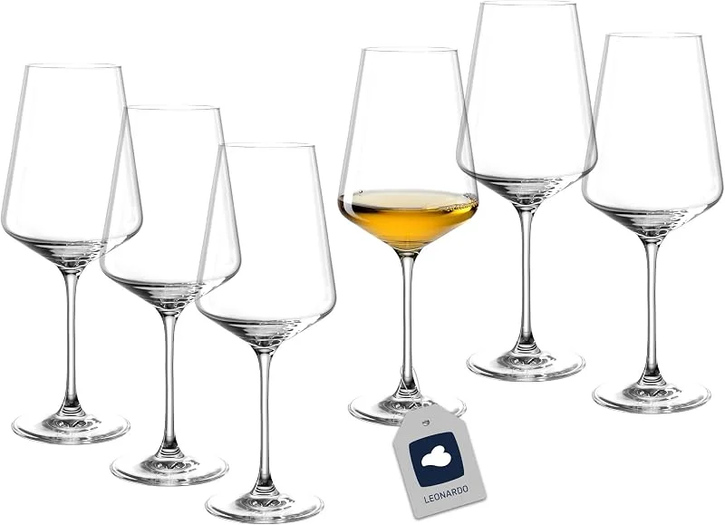 Besuche den LEONARDO HOME-Store LEONARDO HOME Weißweingläser PUCCINI (6er Set) • Kratzfeste Weingläser (560 ml) • Spülmaschinenfest & Langlebig • Zeitlose Gläser für Weißwein • Modernes Design • Weißwein-Glas Puccini • 069553 — Wein und Festtafel