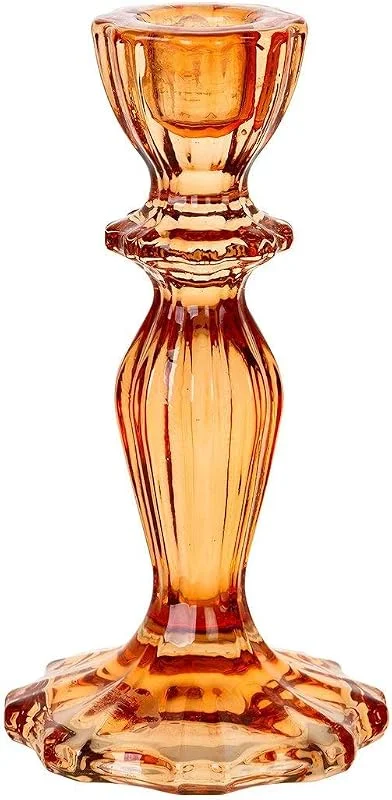 Besuche den Talking Tables-Store Orangefarbener Glas-Kerzenhalter von Talking Tables, Elegante Tisch- und Heimdekoration für Weihnachten, Halloween, Geburtstag, Hochzeit & Dinnerparty — Kerzenlicht Abendessen
