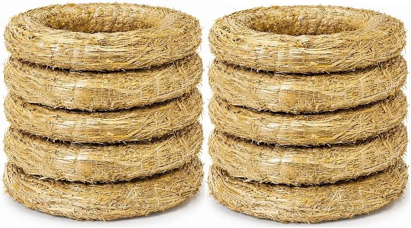 Besuche den SEPIR-Store Strohkranz, Strohrömer 30 cm – 10er Set, Natur Strohkränze Ø 30 cm x 5 cm, Kränze zum Basteln, Dekorieren & Selbermachen, Weihnachtskranz, Türkranz, Tischdeko, DIY Kranz — Weihnachtsdeko