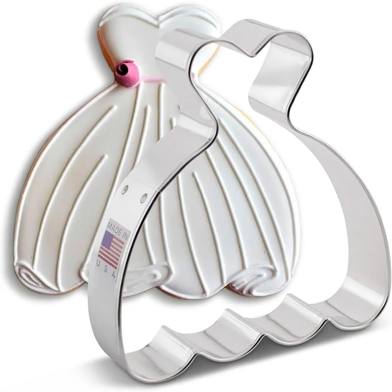 Besuche den Ann Clark Cookie Cutters-Store Ann Clark Cookie Cutters Hochzeitskleid Ausstecher, 10, 16 cm — Weihnachtskueche
