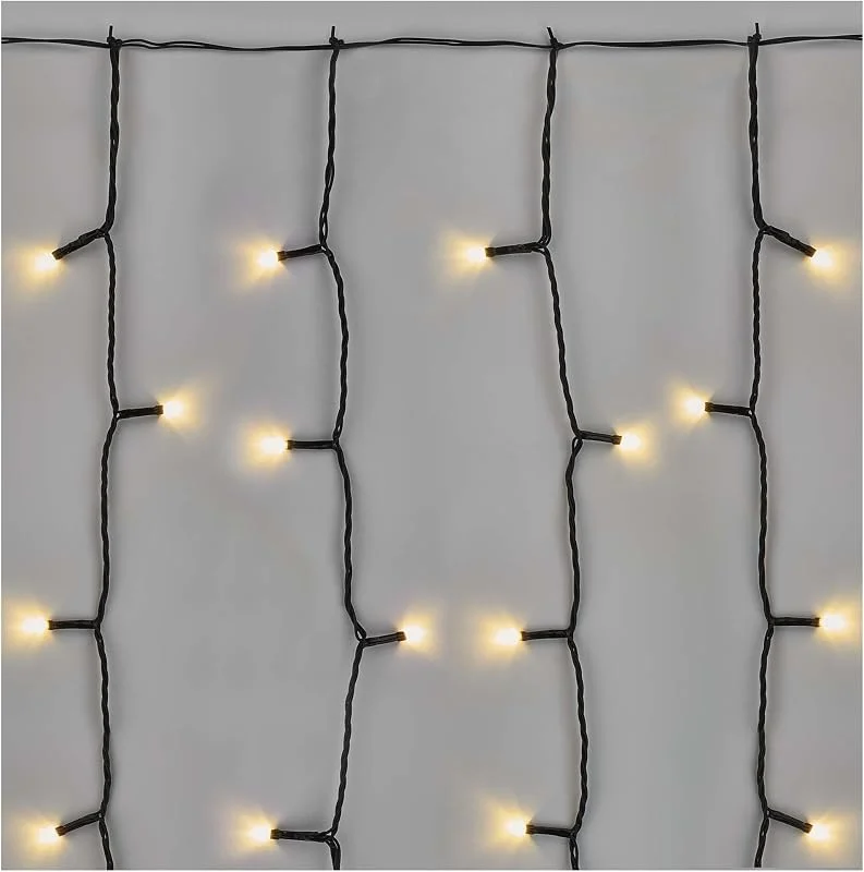 Besuche den EMOS-Store EMOS Connect System 1m Lichtervorhang Standard, Weihnachtslichterkette mit 100 LEDs, Erweiterungskomponent C (ohne Verbindungskabel und Adapter), IP44 für Innen und Außen, Warmweiß — Weihnachtsbeleuchtung