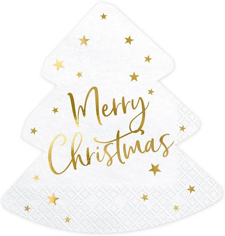Besuche den PartyDeco-Store Servietten "Merry Christmas" 20Stk., 33x33cm — Advent und Tisch