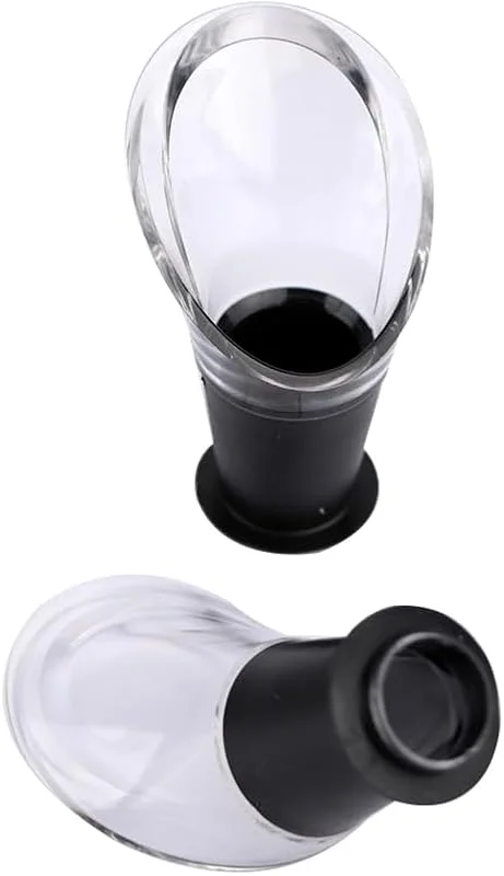 Besuche den Vacu Vin-Store Vacu Vin Wein Server, schwarz, 2 Stücke, 18x4x4 cm — Wein und Festtafel