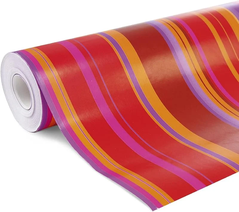 Besuche den Clairefontaine-Store Clairefontaine 211202C Rolle Geschenkpapier Alliance Fantasie, große Breite, 50 x 0, 70m, 60g, ideal für Ihre Geschenke, 1 Stück, Rot, Gold — Geschenkverpackung