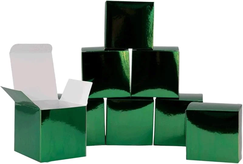 Besuche den Oblique Unique-Store Oblique Unique® 8 Pappschachteln für DIY Adventskalender Advent Kisten Boxen Schachteln Glänzend für Weihnachten zum Basteln Befüllen Dekorieren - Farbe wählbar (Grün) — Advent und Tisch