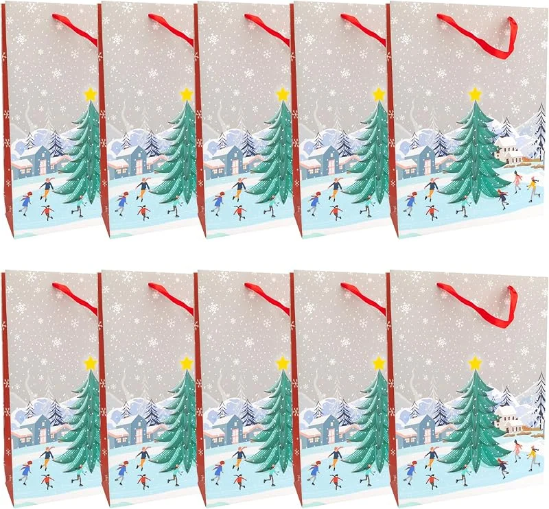 Besuche den Idena-Store Idena Geschenktüten Winter, 10 Stück, 25 x 34, 5 cm — Geschenkverpackung