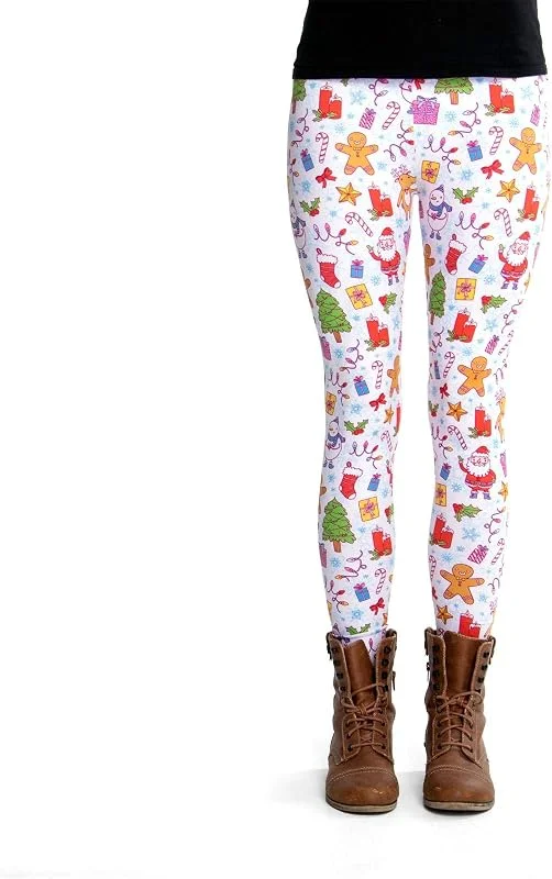 Besuche den cosey-Store cosey- Christmas Line Leggings- in verschiedenen Weihnachtsmotiven (Einheitsgrößen) — Weihnachtsmode