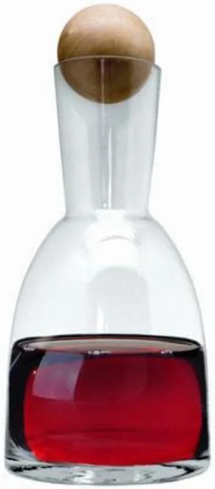 Besuche den VB VIN BOUQUET-Store Vin Bouquet FIA 316 Weindekanter, Glas, braun und transparent, 24 x 12.5 x 12.5 cm — Wein und Festtafel