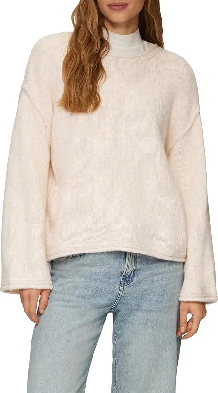Besuche den s.Oliver-Store s.Oliver Damen Strickpullover – Relaxed Fit, U-Boot-Ausschnitt — Weihnachtsmode