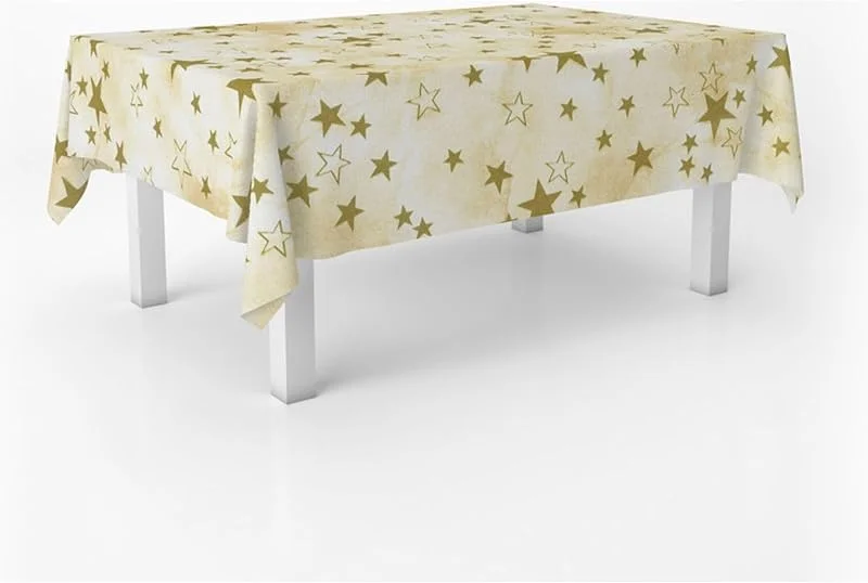 Besuche den ECOMMERC3-Store ECOMMERC3 Weihnachtstischdecke abwaschbar rechteckig 240x140 cm Glitter — Küche & Haushalt