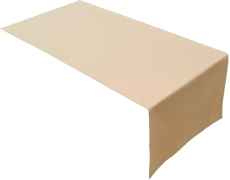 Besuche den Lemos Home-Store Lemos Home Hochwertiger Tischläufer Tischwäsche aus 100% Baumwolle Kollektion Konzept, Farbe & Größe wählbar (Tischläufer - 45x150cm, Camel) — Küche & Haushalt