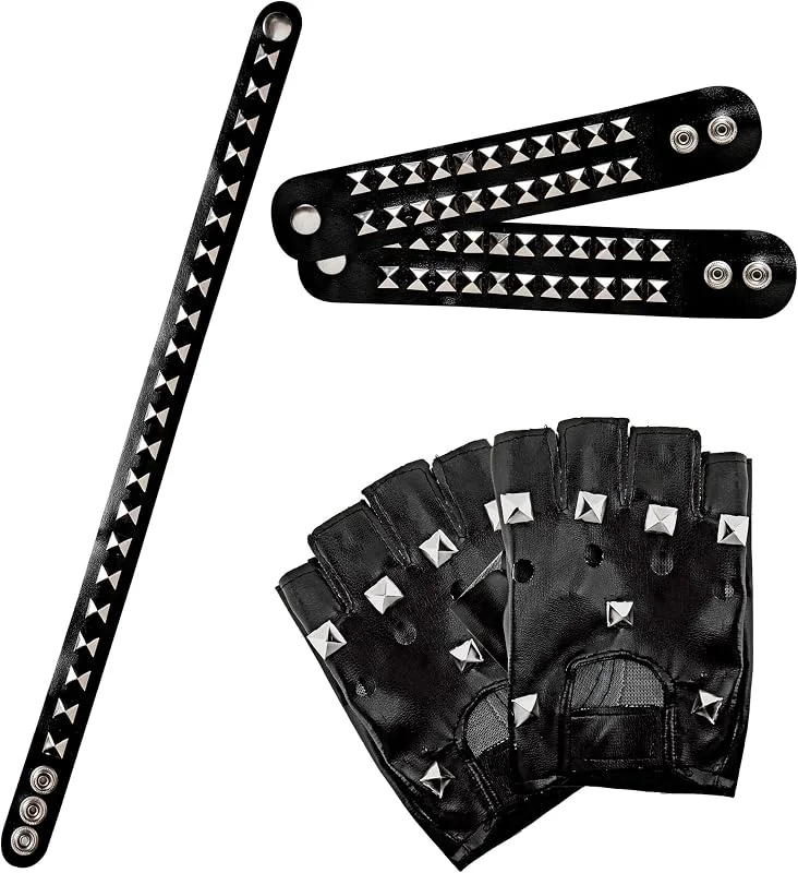 Besuche den W WIDMANN MILANO Party Fashion-Store W WIDMANN MILANO Party Fashion - Biker Rocker Kostüm Accessoire Set für Erwachsene, Zubehör für Karneval und Mottoparty — Weihnachtsmode