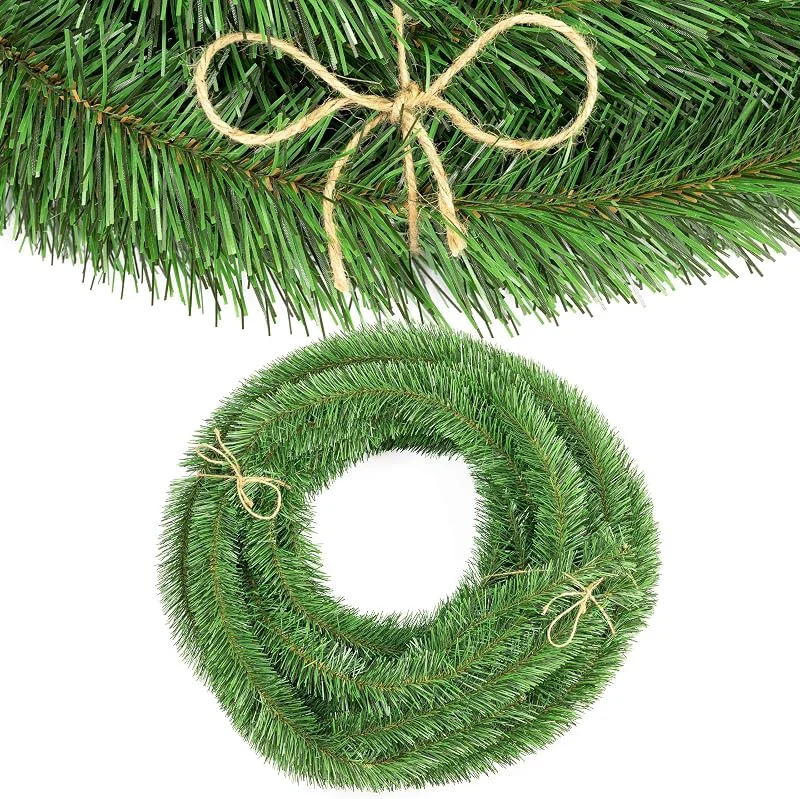 Besuche den FKL DESIGN Home Deco-Store Weihnachtsgirlande Tannengirlande Weihnachtsdekoration Grün Weihnachtsdeko Indoor Outdoor Dekogirlande 45 meter - weihnachtsdeko innen aussen, amerikanisch, girlande weihnachten - FKL DESIGN Home Deco