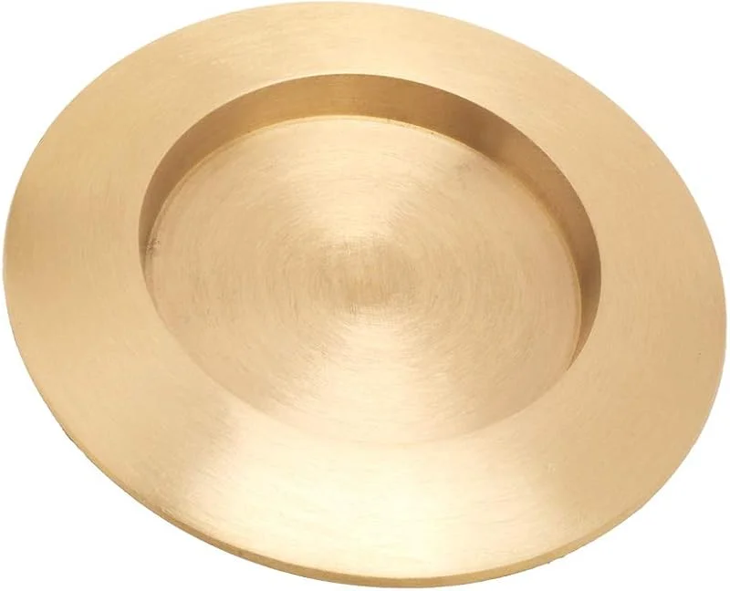 Besuche den NKlaus-Store NKlaus Runder Kerzenteller Ø12cm aus Aluminium, Gold — Kerzenlicht Abendessen