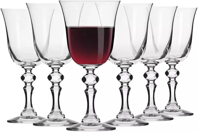 Besuche den Krosno-Store Krosno Rotweingläser, 6er Set, 250 ml, Kollektion Krista — Wein und Festtafel
