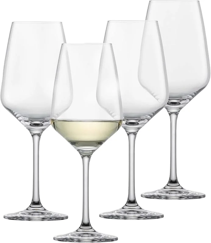 Besuche den Schott Zwiesel-Store Schott Zwiesel Tulip Weißweinglas (4er Set), Weingläser für Weißwein, spülmaschinenfeste Tritan-Kristallgläser, Made in Germany (340.2 g) — Wein und Festtafel