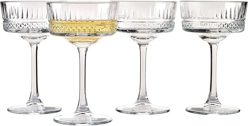 Besuche den Pasabahce-Store Pasabahce Elysia Sektgläser - 260 ml, Set aus 4 Stück, Hochzeit Sektgläser für Brautparty, Kristallklare Champagnergläser, Cocktailgläser für festliche Anlässe und Partyabende — Wein und Festtafel