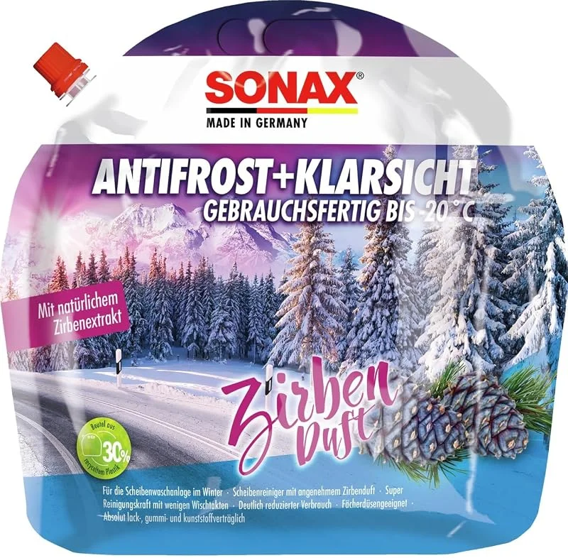 Besuche den SONAX-Store SONAX AntiFrost+KlarSicht Zirbe Gebrauchsfertig bis -20°C (3 Liter) schneller, schlierenfreier & effektiver Scheibenreiniger für den Winter, Art-Nr. 01314410 — Hautpflege