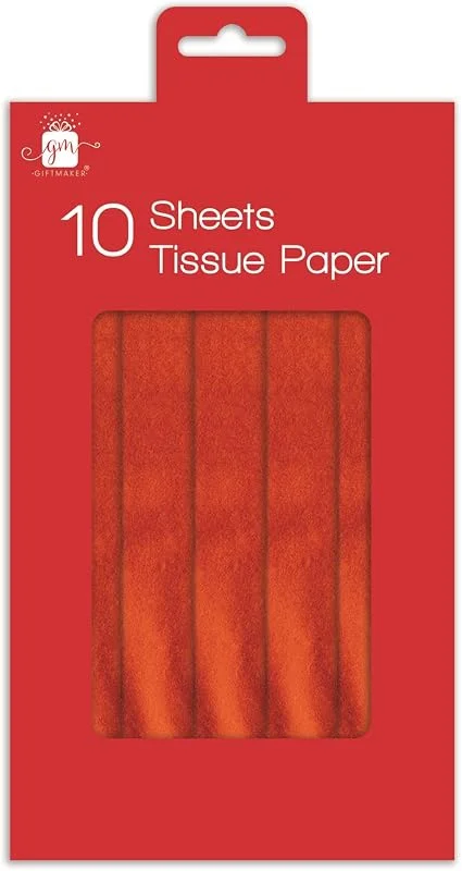 Marke: Giftmaker Giftmaker Weihnachts-Seidenpapier-Packung – 10 Blatt rotes Geschenkpapier – recycelbares Urlaubs-Seidenpapier – Weihnachtsgeschenke, Basteln, Geschenktüten, festliche Verpackung — Geschenkverpackung