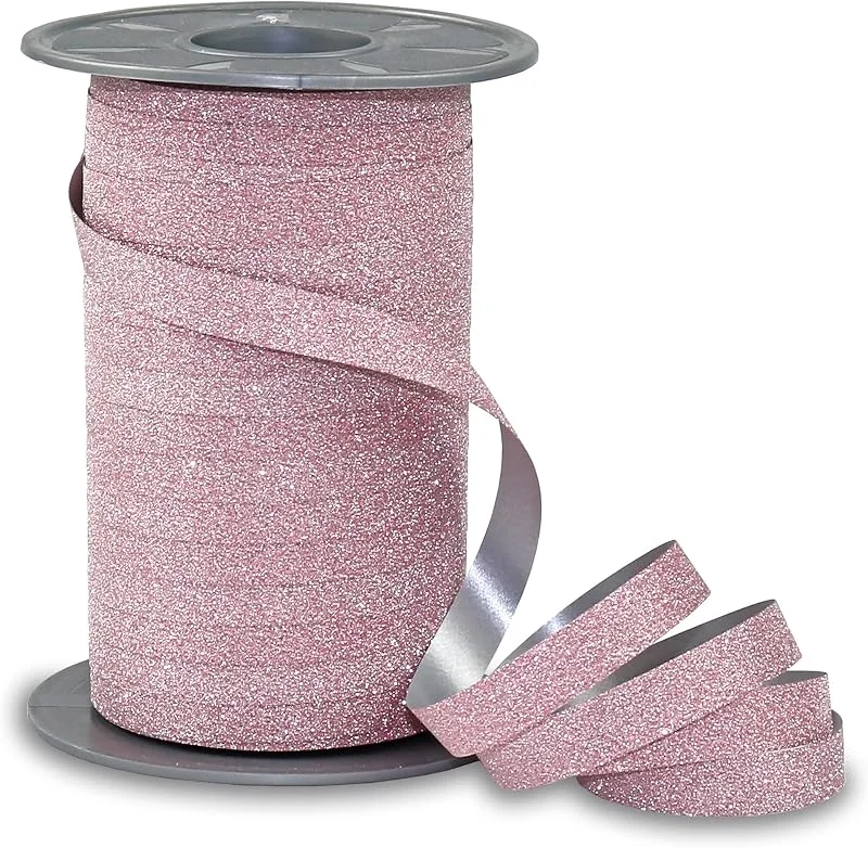 Besuche den PRÄSENT-Store PRÄSENT POLY GLITTER Ringelband rosa, 100 m Geschenkband, Schleifenband in 10 mm Breite, edles Dekoband für festliche Anlässe — Geschenkverpackung