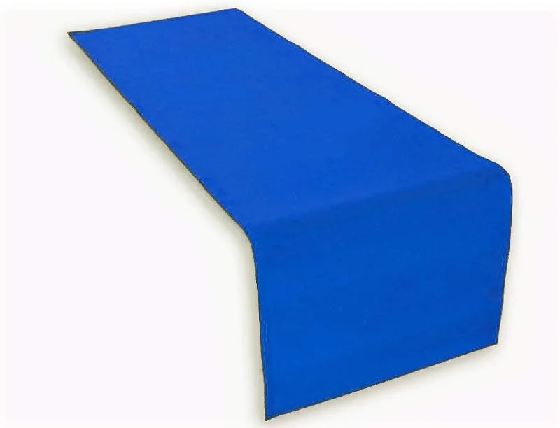 Besuche den Lemos Home-Store Lemos Home Hochwertiger Tischläufer aus Baumwolle. Tischtuch, Tischdecke. Große Auswahl an Farben. (Blau) — Küche & Haushalt
