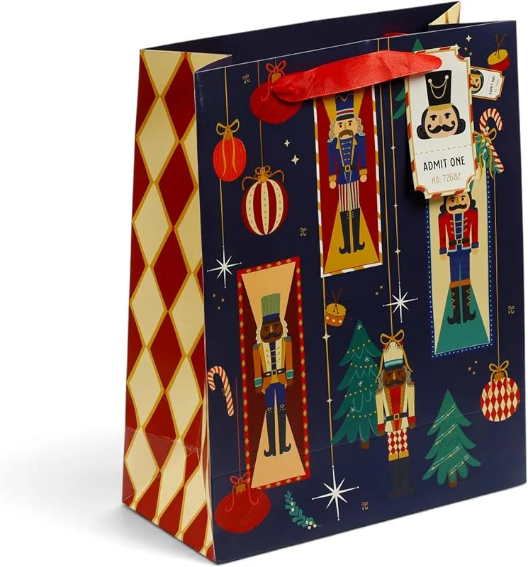 Besuche den Puckator-Store Puckator Geschenktüte für Weihnachten – Nussknacker – L — Küche & Haushalt