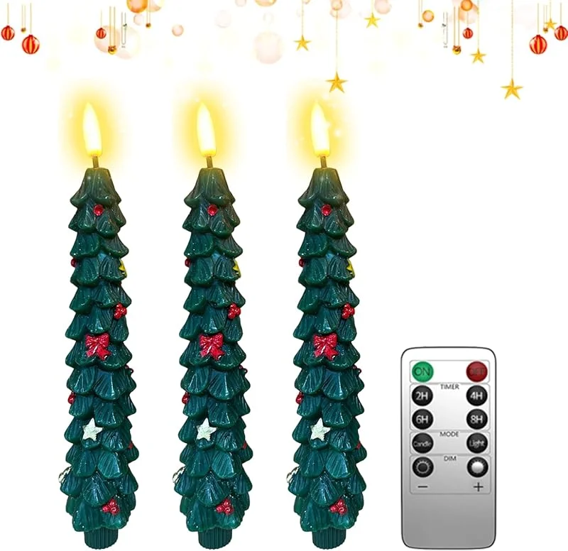 Marke: zwxqe Flammenlose Weihnachtsbaumkerzen mit Fernbedienung, elektrische — Weihnachtsbeleuchtung